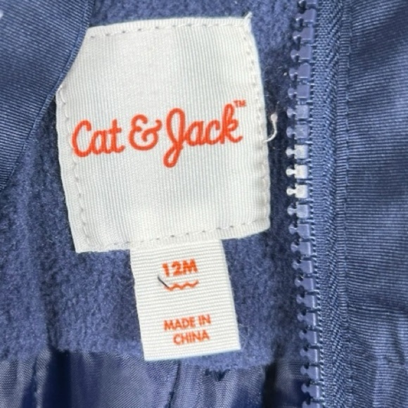 Cat & Jack Snow Pants Toddlers 12M Blue Bib Overall Snowboard Skiing Waterproof - Picture 5 of 7